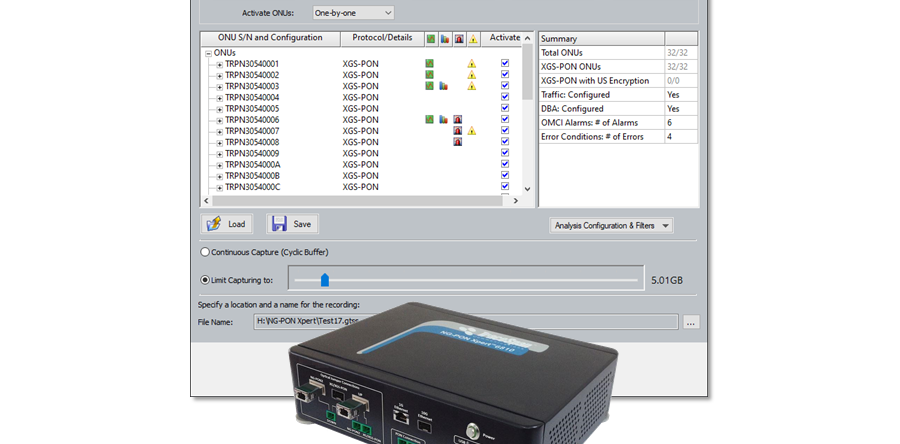 Multi-ONU Emulator
